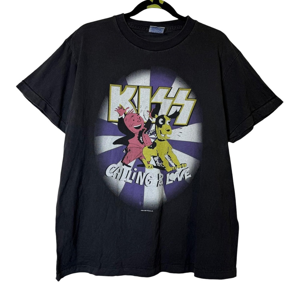 1994 Kiss "Calling Dr Love" T-Shirt Rock Band Tee Allsport 90s Size XL All Sport